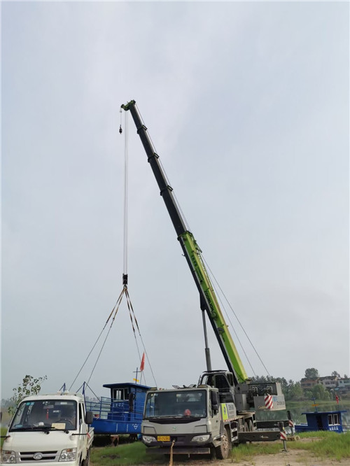 分宜县桥梁建设吊装案例